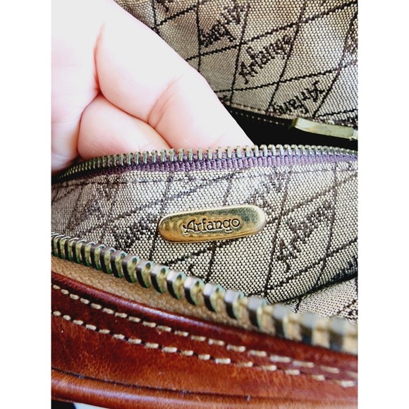 Vintage Arfango Men’s Travel Toiletry Genuine leather Brown - Picture 7 of 9